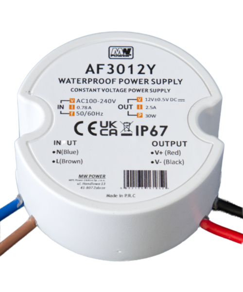 MW Power Ronde mini driver 24Vdc IP67