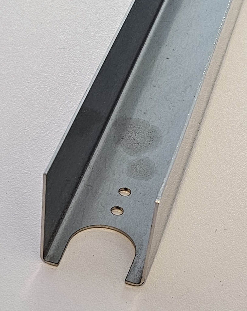 Inox grond inbouwprofiel 2m40